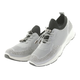 Esportes femininos DK FS19 com zircões cinzentos preto 3 Esportes femininos DK FS19 com zircões cinzentos preto 3