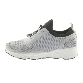 Esportes femininos DK FS19 com zircões cinzentos preto 2 Esportes femininos DK FS19 com zircões cinzentos preto 2