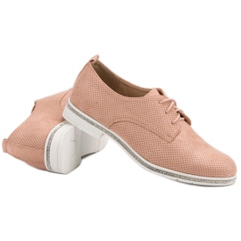 Seastar Sapatos de pólvora com cristais rosa 1