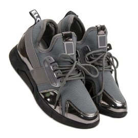 Tênis Slip-On Cinza 2