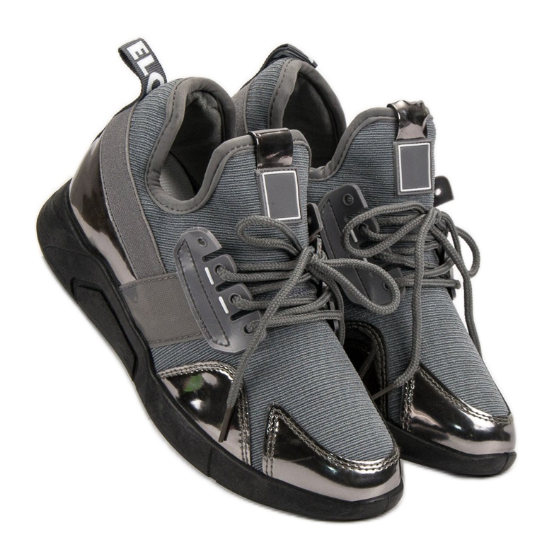 Tênis Slip-On Cinza 2