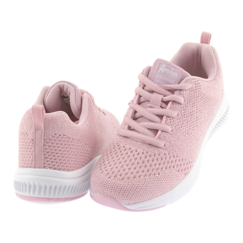 Meninas esportivas American Club HA07 rosa 4