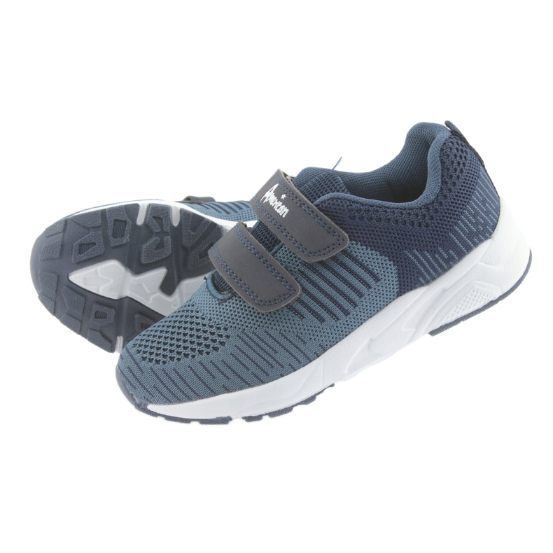 American Club Calçado desportivo americano de velcro azul marinho CA05 azul-marinho 5