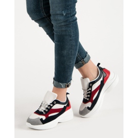 Calçado elegante na plataforma branco multicolorido 2