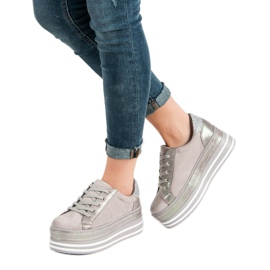 Weide Tênis na plataforma cinza 2