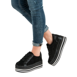 Weide Tênis na plataforma preto 1