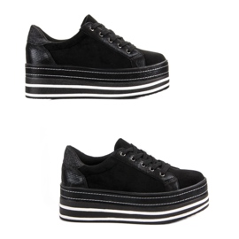 Weide Tênis na plataforma preto 2