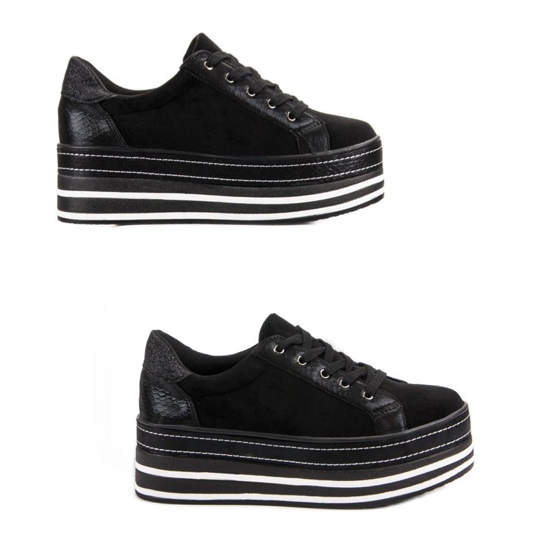 Weide Tênis na plataforma preto 2