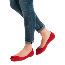 Corina Bailarinas Red Openwork vermelho 1