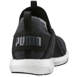 Tênis de corrida Puma Mega Nrgy Knit Wn s Black-Asphalt W 190373 01 preto 2