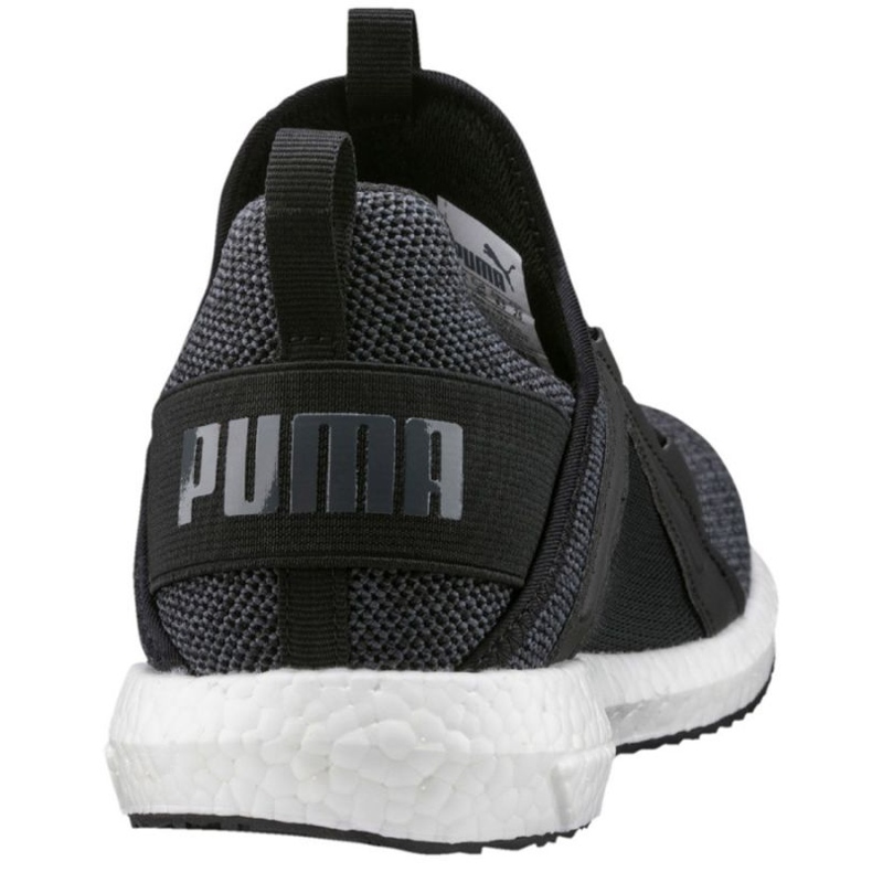 Tênis de corrida Puma Mega Nrgy Knit Wn s Black-Asphalt W 190373 01 preto 2