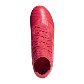 As chuteiras adidas Nemeziz 17.3 Fg Jr CP9166 vermelho vermelho 1