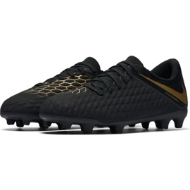 Chuteiras de futebol Nike Hypervenom Phantom 3Club Fg Jr AJ4146-090 preto preto 2