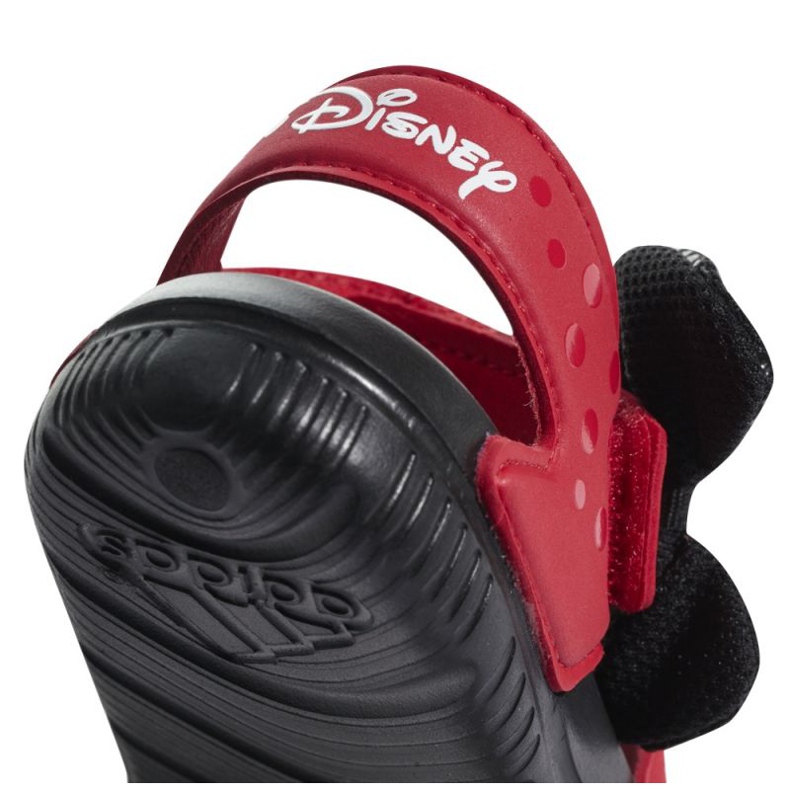 Sandálias Adidas Disney M7M AltaSwim Jr CQ0108 preto vermelho 2