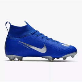 Chuteiras Nike Mercurial Superfly 6 Elite Fg Jr AH7340-400 azul azul 1 Chuteiras Nike Mercurial Superfly 6 Elite Fg Jr AH7340-400 azul azul 1