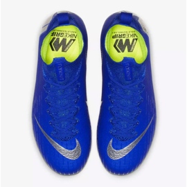 Chuteiras Nike Mercurial Superfly 6 Elite Fg Jr AH7340-400 azul azul 2 Chuteiras Nike Mercurial Superfly 6 Elite Fg Jr AH7340-400 azul azul 2
