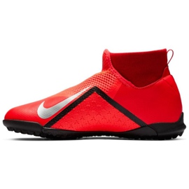 Chuteiras Nike Phantom Vsn Academy Df Tf Jr AO3292-600 vermelho vermelho 1