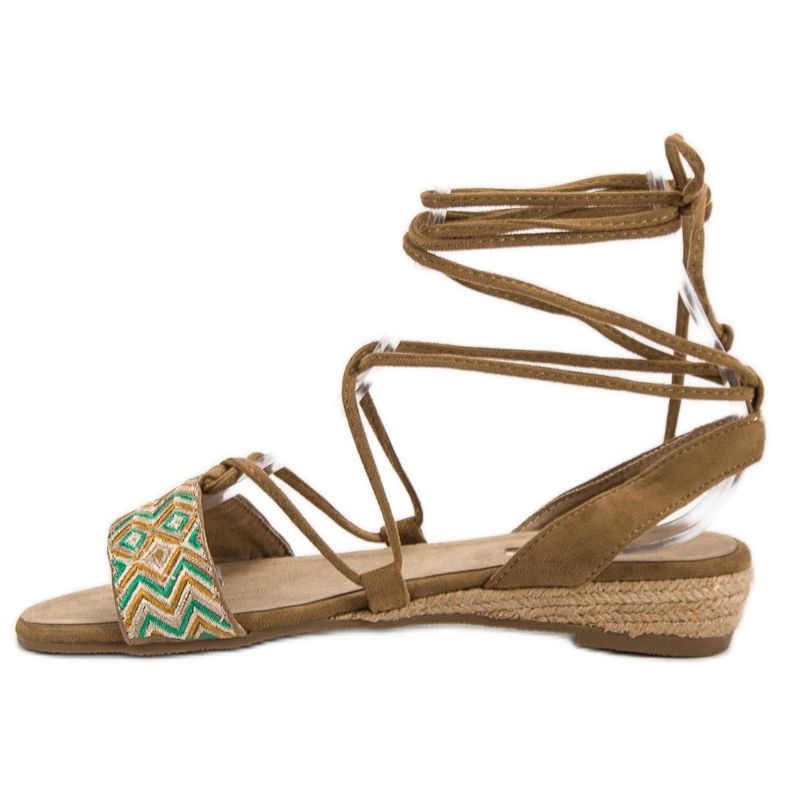 Corina Sandálias amarradas marrom 1