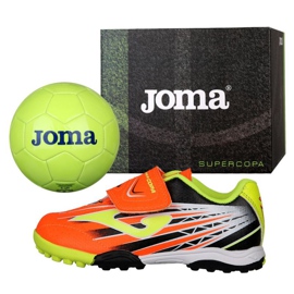 Chuteiras Joma Super Copa Jr Tf SCJS.908.TF + Bola grátis multicolorido multicolorido 1 Chuteiras Joma Super Copa Jr Tf SCJS.908.TF + Bola grátis multicolorido multicolorido 1