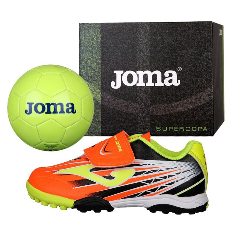Chuteiras Joma Super Copa Jr Tf SCJS.908.TF + Bola grátis multicolorido multicolorido 1 Chuteiras Joma Super Copa Jr Tf SCJS.908.TF + Bola grátis multicolorido multicolorido 1
