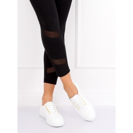 Tênis branco feminino WD009 BRANCO / AMARELO 1