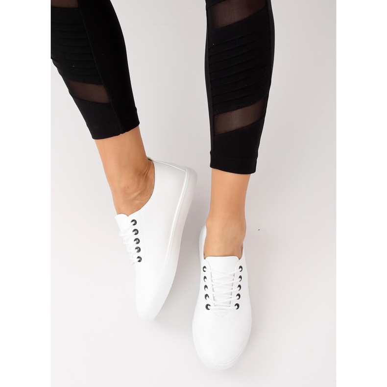 Tênis branco feminino WD009 BRANCO / MARINHA 2