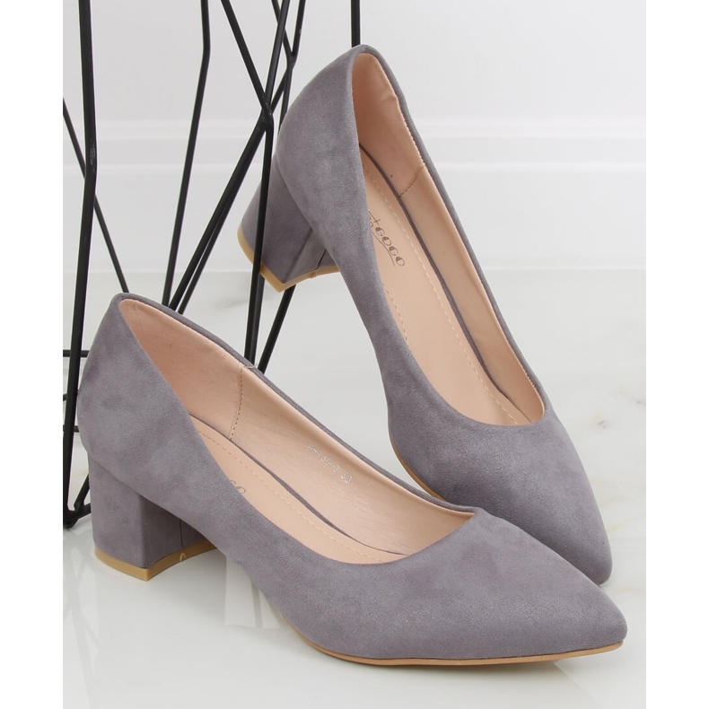 Cinza Bombas de salto baixo cinza G-136 Cinza 1