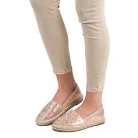 Lucky Shoes Alpercatas com jatos rosa 1