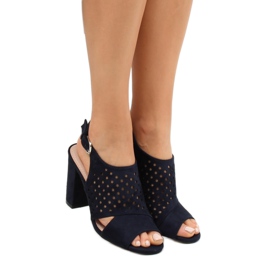 Sandálias azul marinho com orifícios WED557 Azul 1