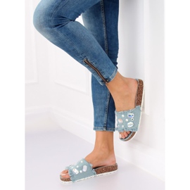 Chinelos de brim azul CK100 LT.BLUE multicolorido 1