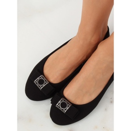 Bailarinas femininas negras JM6675Q Negro preto 1