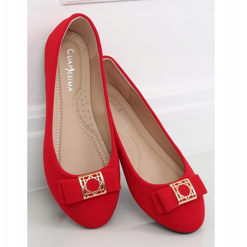 Bailarinas femininas vermelhas JM6675Q Rojo vermelho 2