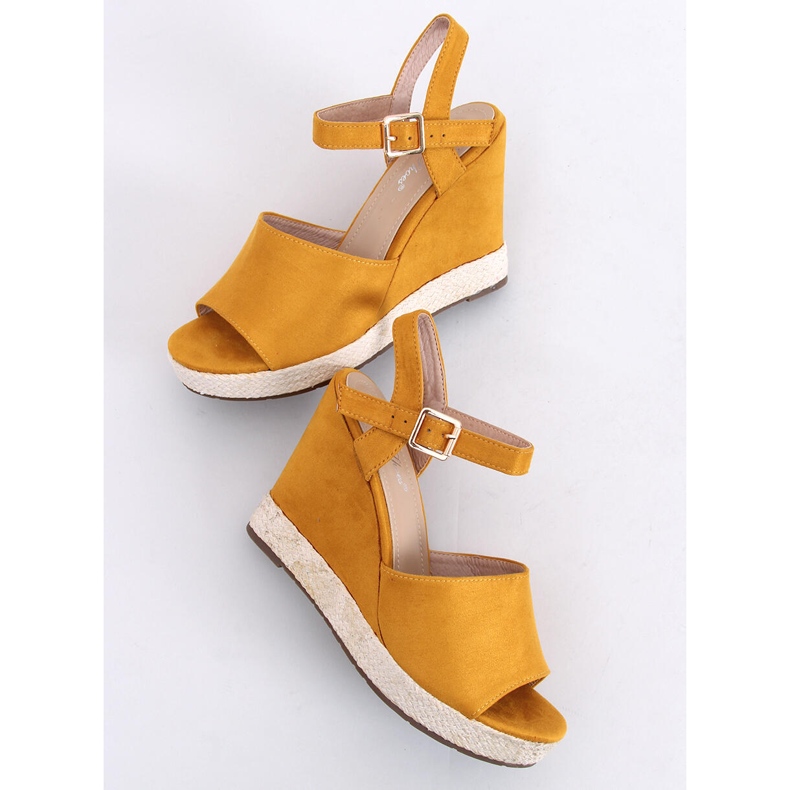 Sandálias Yellow Wedge FD-5M14 Yellow amarelo 2