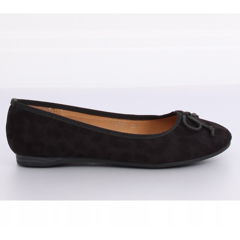 Bailarinas femininas com estampa de leopardo preto H9021 Negro 1