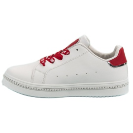 Calçados esportivos de amarrar branco 1