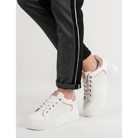 Calçados Esportivos Com Brilho branco 2