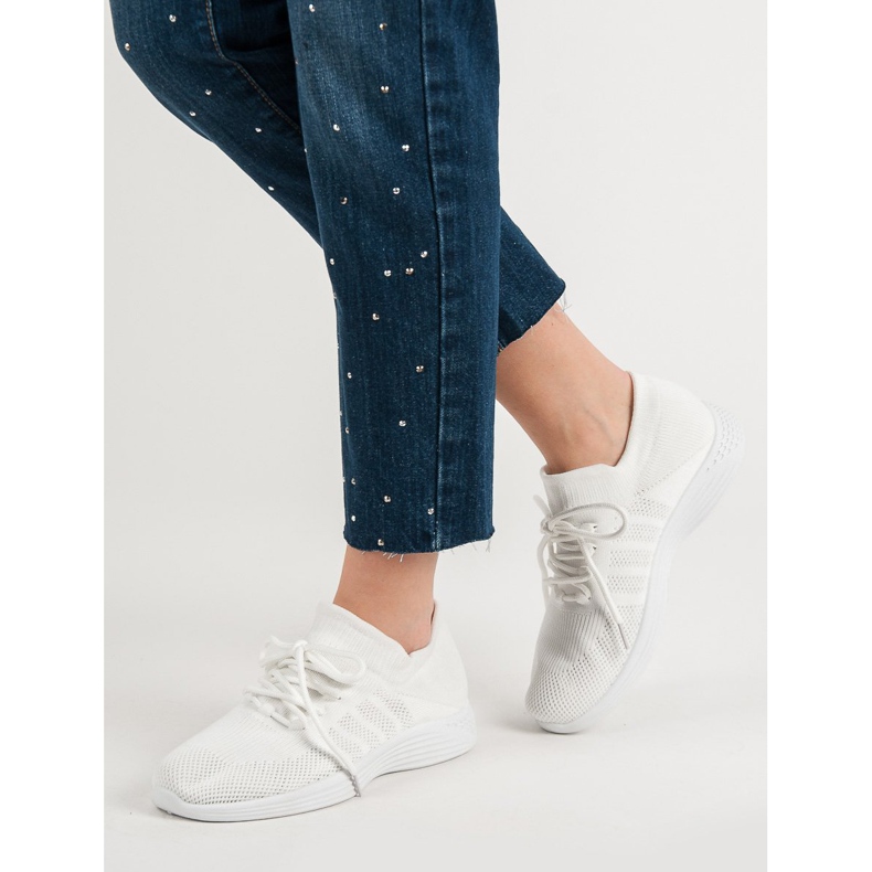 Calçado Têxtil Desportivo branco 2