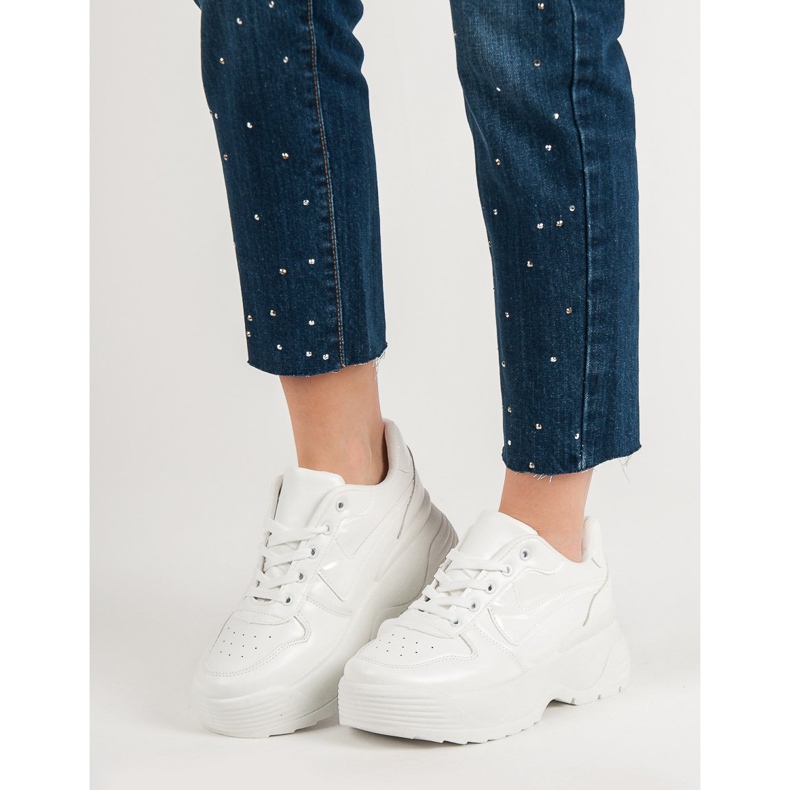 Kylie Tênis na plataforma branco 1