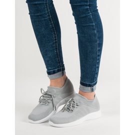 Calçado Têxtil Desportivo cinza 1