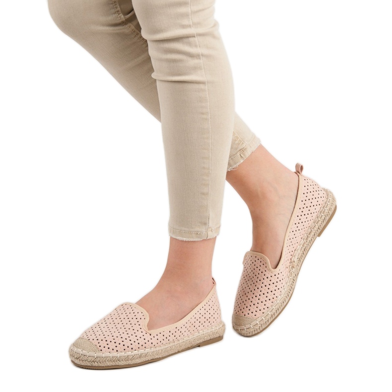 Lucky Shoes Pó Openwork Lords rosa 2