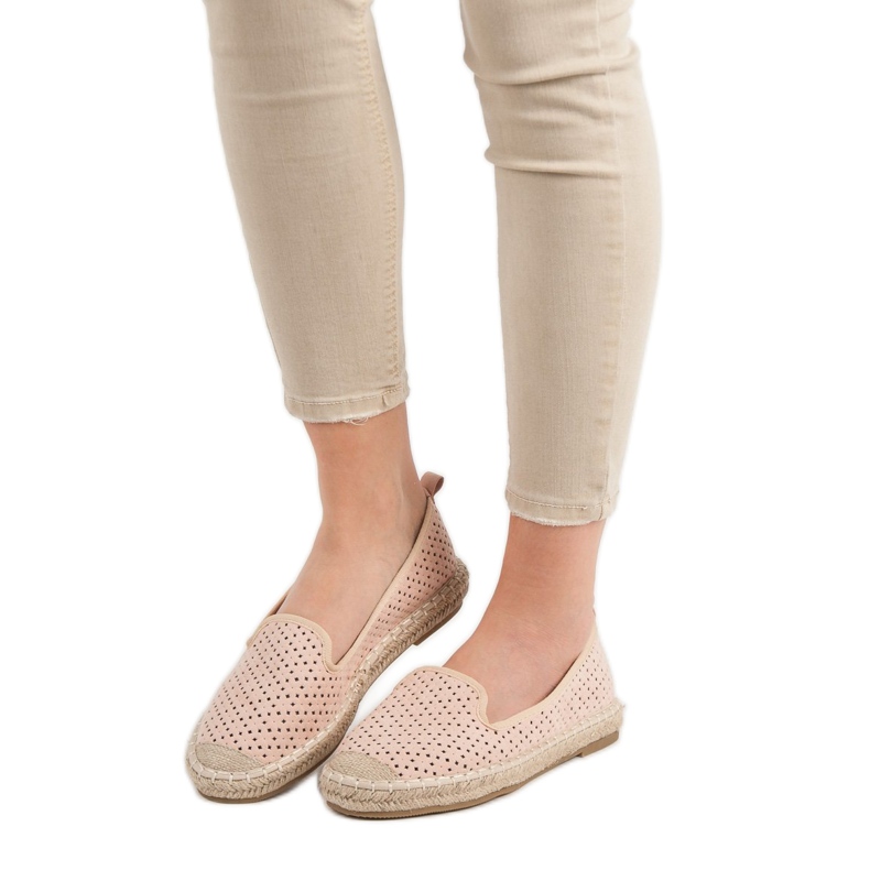 Lucky Shoes Pó Openwork Lords rosa 1