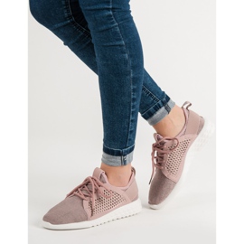 Calçados Têxteis da Moda roxo 1