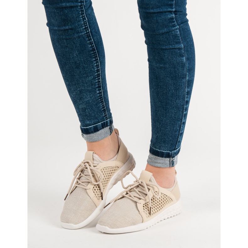 Calçados Têxteis da Moda castanho 2