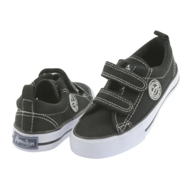 American Club Tênis American Children's Sneakers Black Velcro preto 5