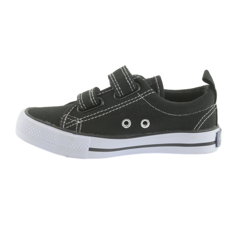 American Club Tênis American Children's Sneakers Black Velcro preto 2