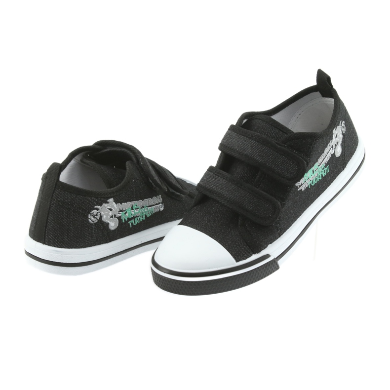 Tênis de velcro Black Motocross Atletico 1809 preto 4