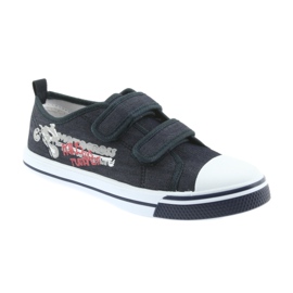 Tênis de velcro Motocross Atletico 1809 azul marinho 1