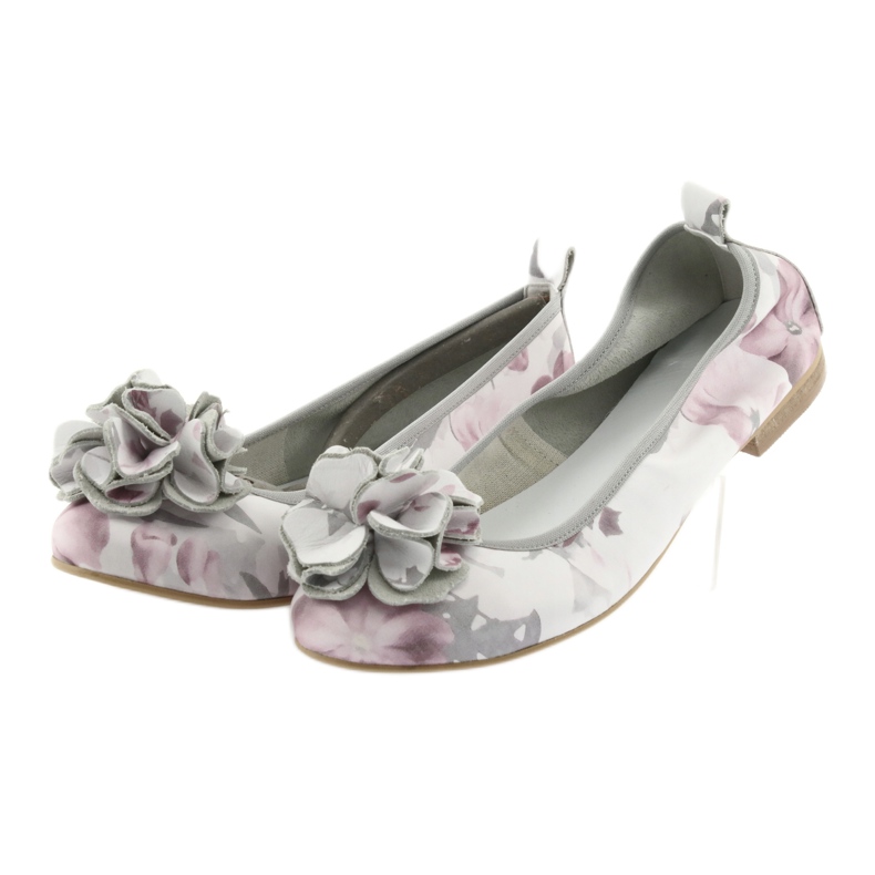 Ballerinas femininas de Gianmarko com flores 92/82 branco 2