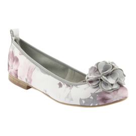 Ballerinas femininas de Gianmarko com flores 92/82 branco 1