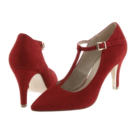 Sapatos de mulher vermelha Caprice 24400 vermelho 4